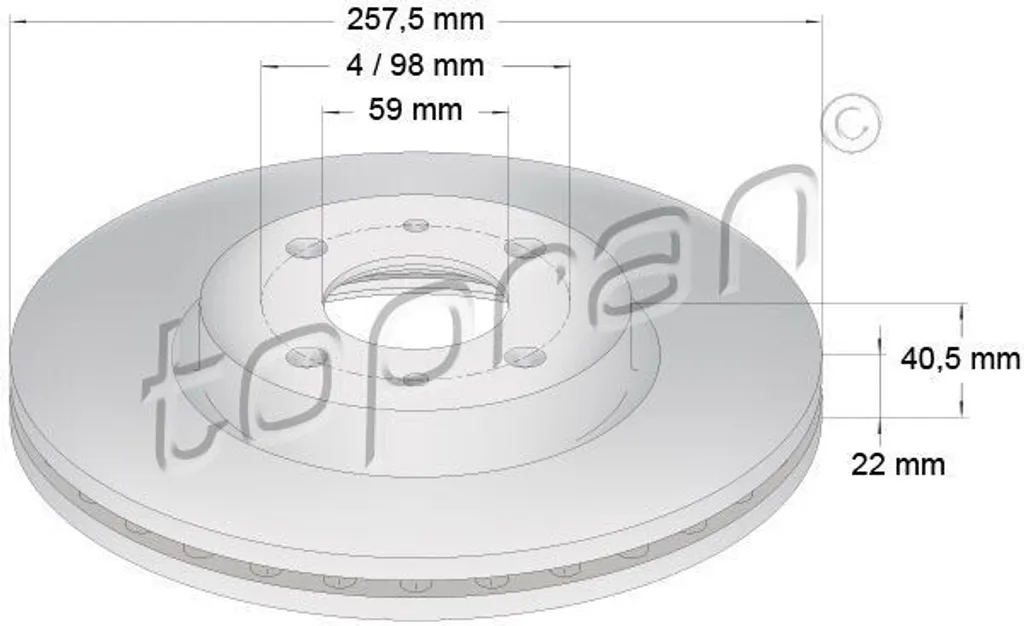 Supprimez les vibrations au freinage sur Fiat Panda avec le disque TOPRAN