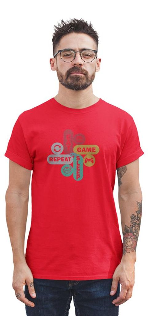 D&B Uni Polo ST00198 Gamer Rot-Größe 4XL