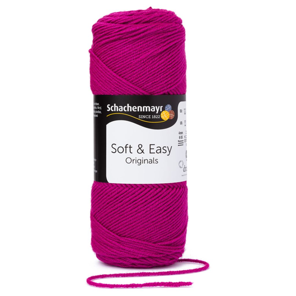 Schachenmayr Soft & Easy 00031 Fuchsia Przędza dziewiarska Zdjęcie produktu 