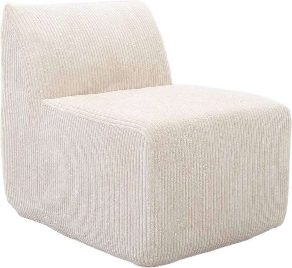 HOMLA Fotel modułowy SVELA beżowy sztruksowy 59,5x80x62 cm Zdjęcie produktu 