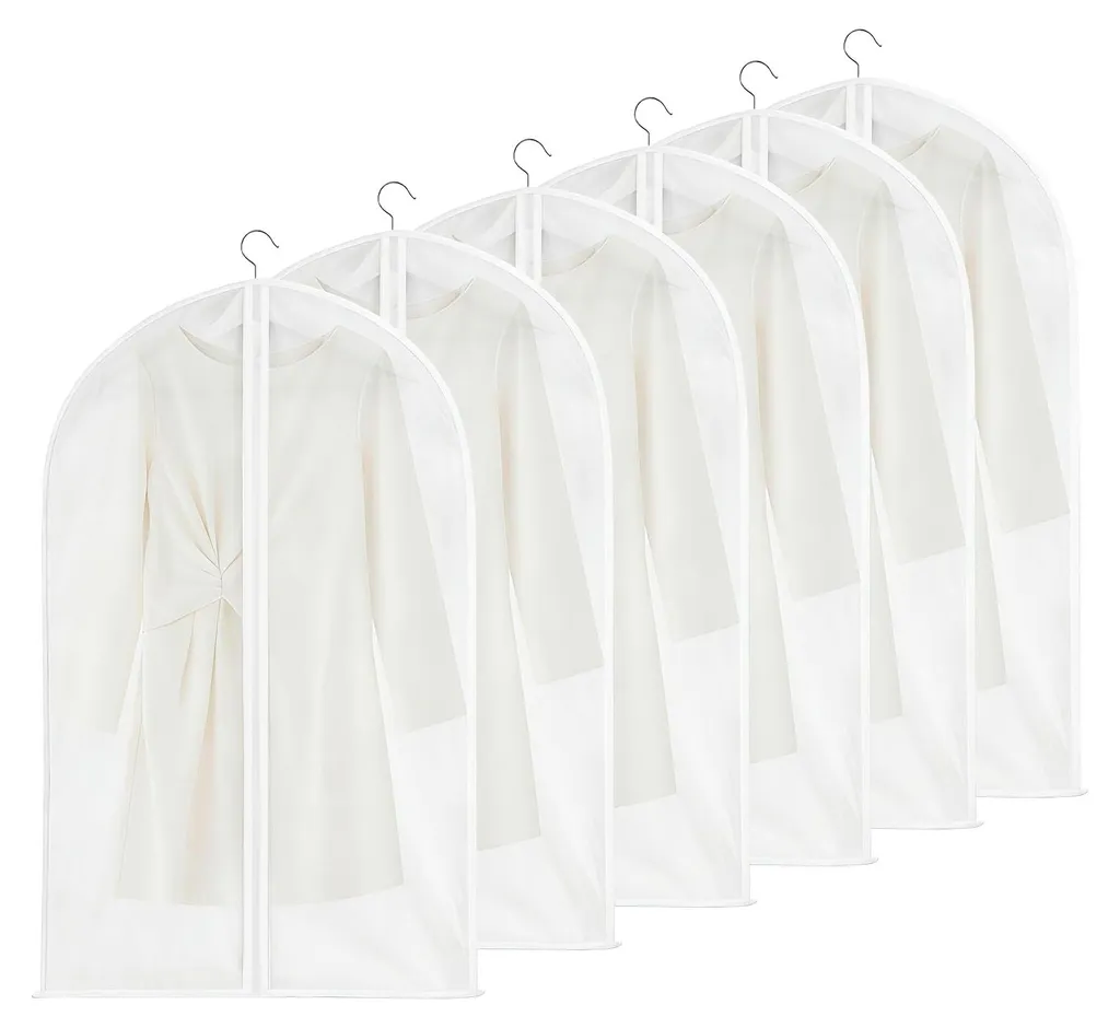 Housse de rangement costume lot de 6 sacs 60x100 cm zippés et étanches