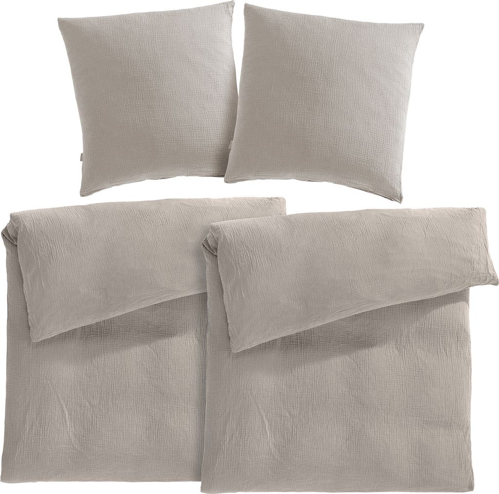 Pure Label Musselin Bettwäsche 135x200 4 teilig bestehend Produktbild