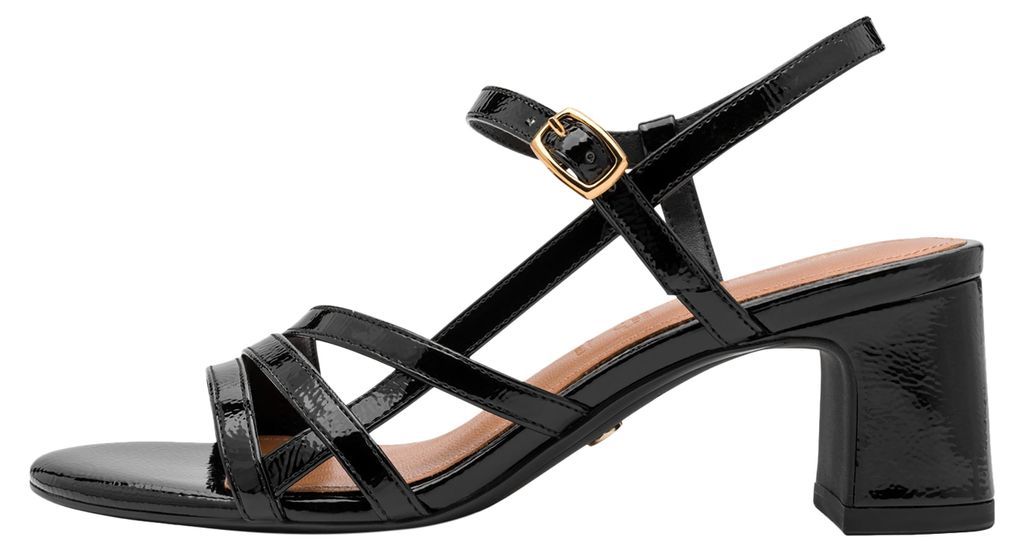 Ledersandalen mit Absatz