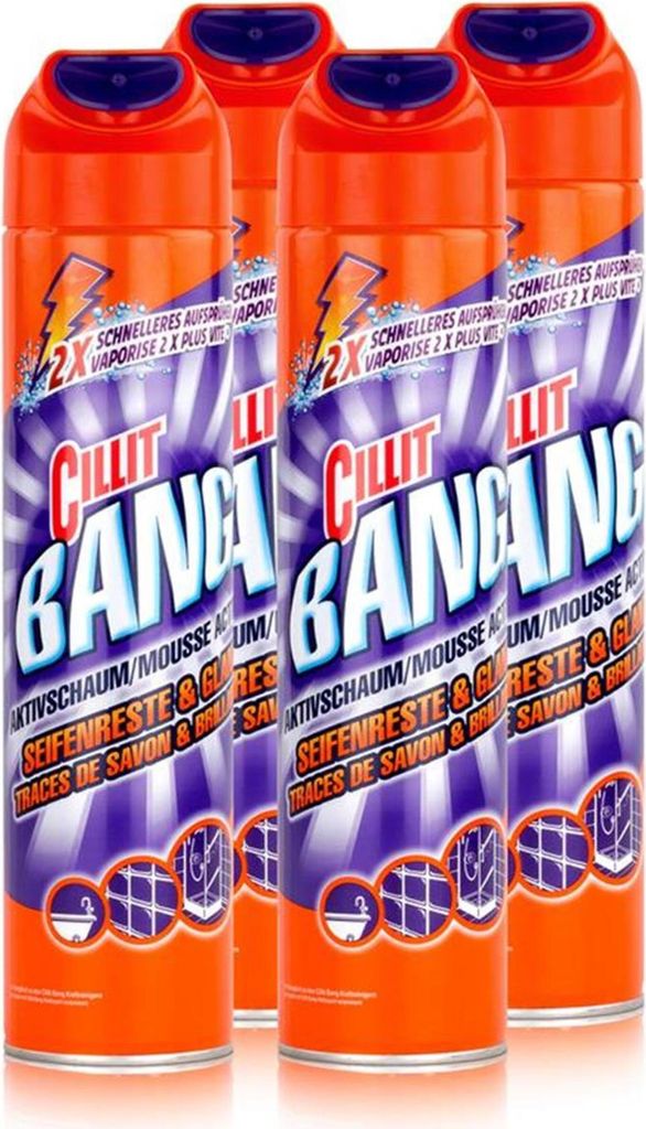 Cillit Bang Aktivschaum 600ml (4er Pack) Produktbild 