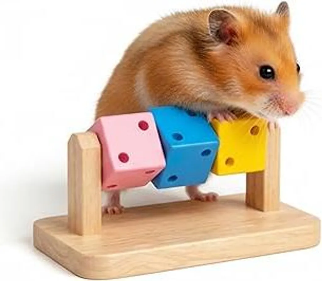 Cubetti in Legno Naturale per Denti Criceti e Conigli | 100% Bio