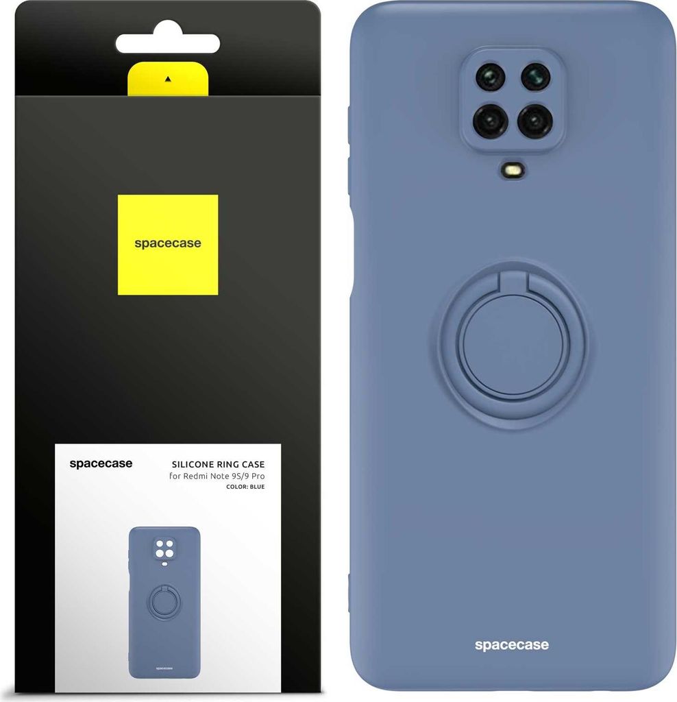 Spacecase Silikon Ring Redmi Note 9S/9 Pro blau