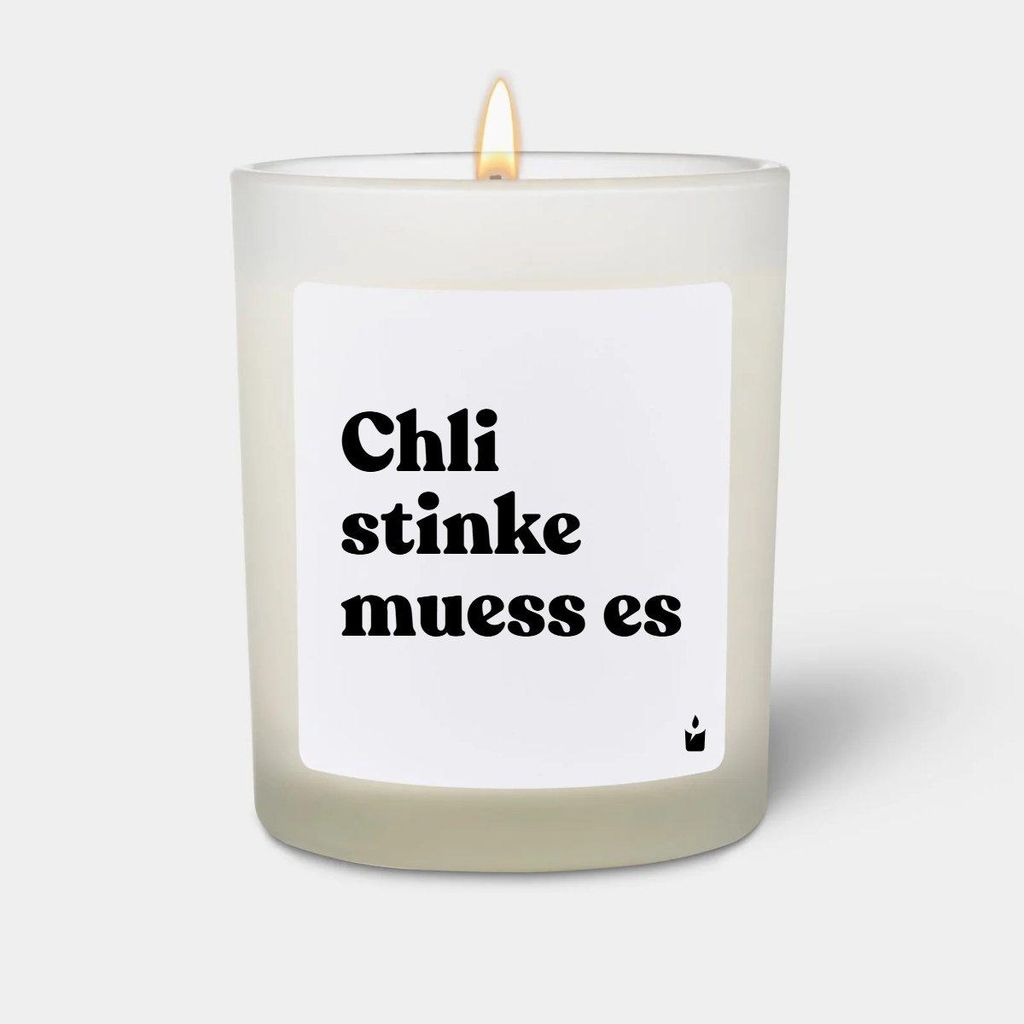 ChattyCandles Duftkerze Weiss Flowery Chli stinke muess es