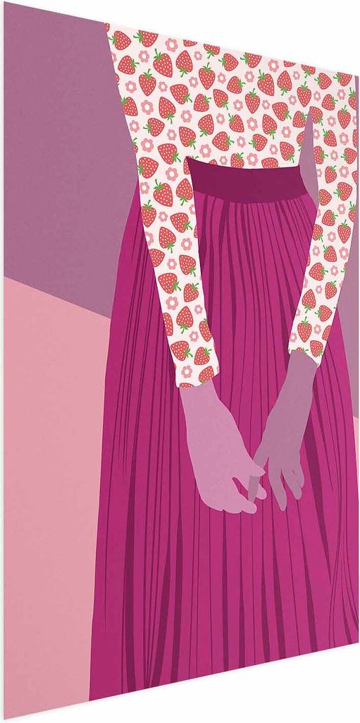 Posterpapier Poster - Strawberry Lady 60x90 cm Menschen h-A-0143-ao-a