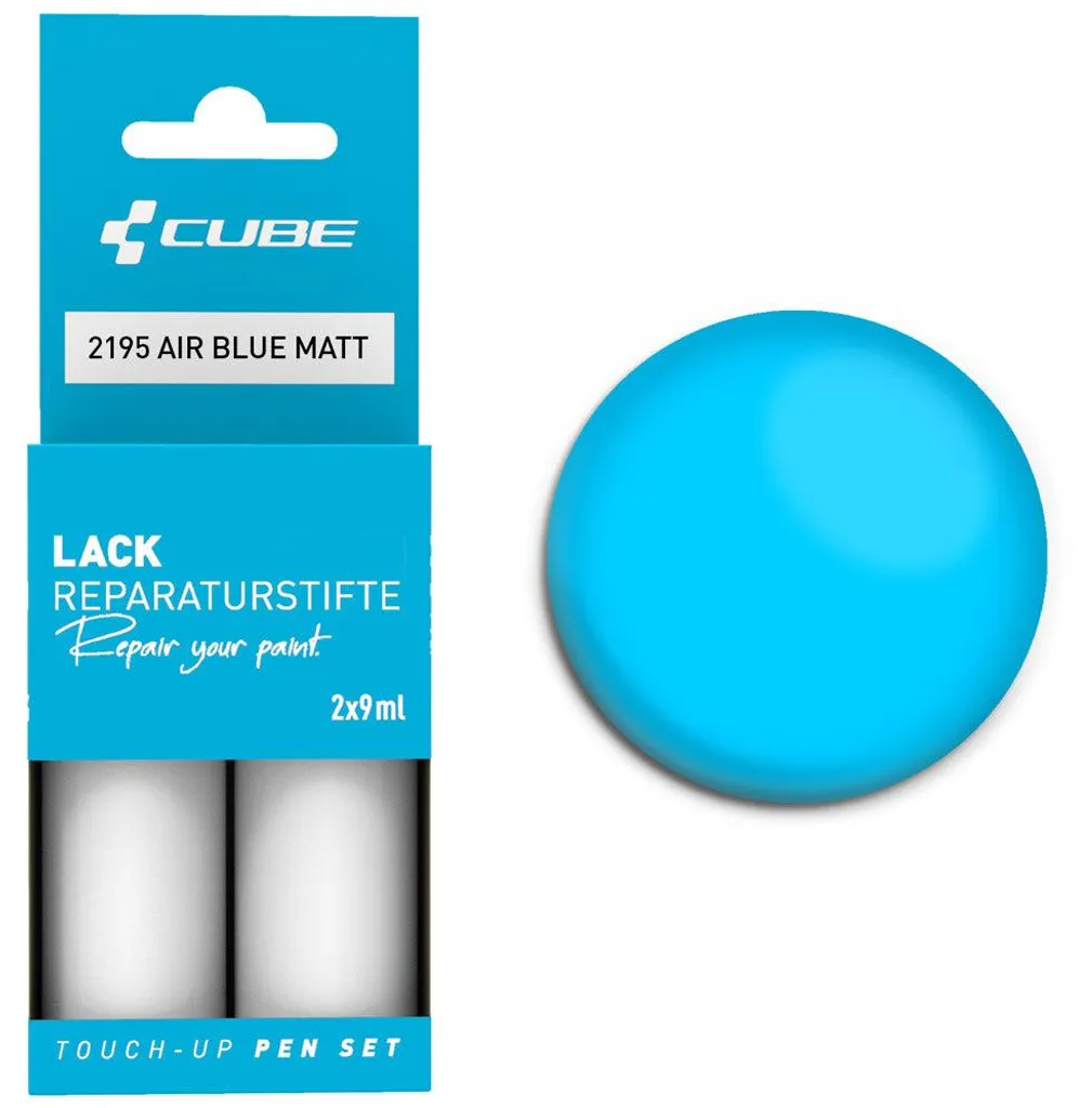 Cube Lackstift-Set Air Bleu mat : kit retouche peinture vélo d'origine