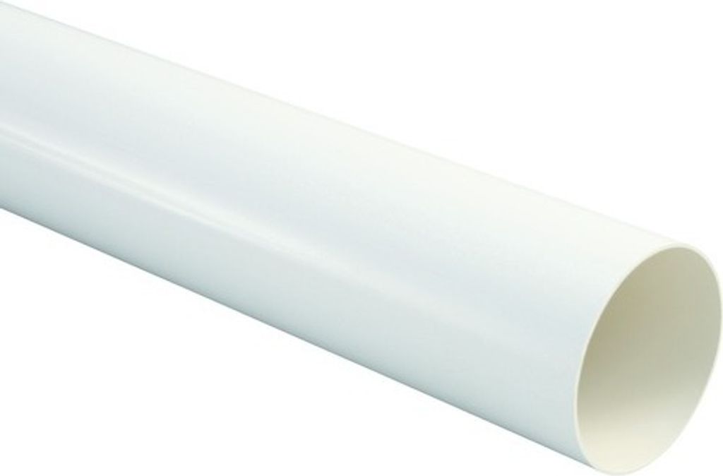 Marley Fallrohr Kunststoff rund Verkehrsweiß RAL 9016 Ø 53 mm L = 3000 mm