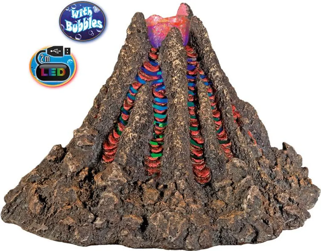 Recensione Vulcano LED Nobby 22,7cm | Decorazione Acquario Effetto Lava