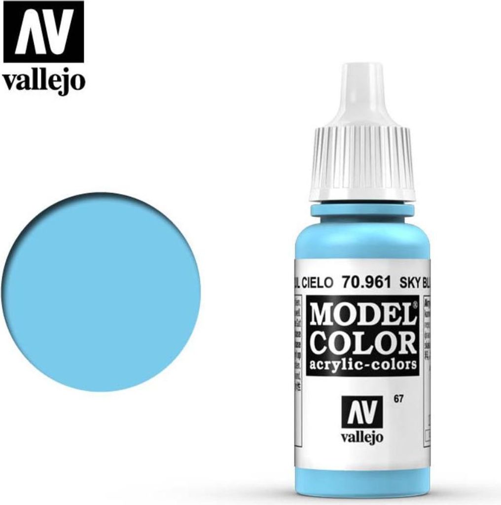 Vallejo 70.961, 17 ml, Modrá, Matný, Láhev Obrázek produktu 