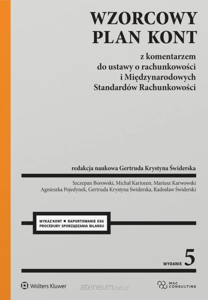 Livre de comptabilité avec plan comptable commenté en langue polonaise