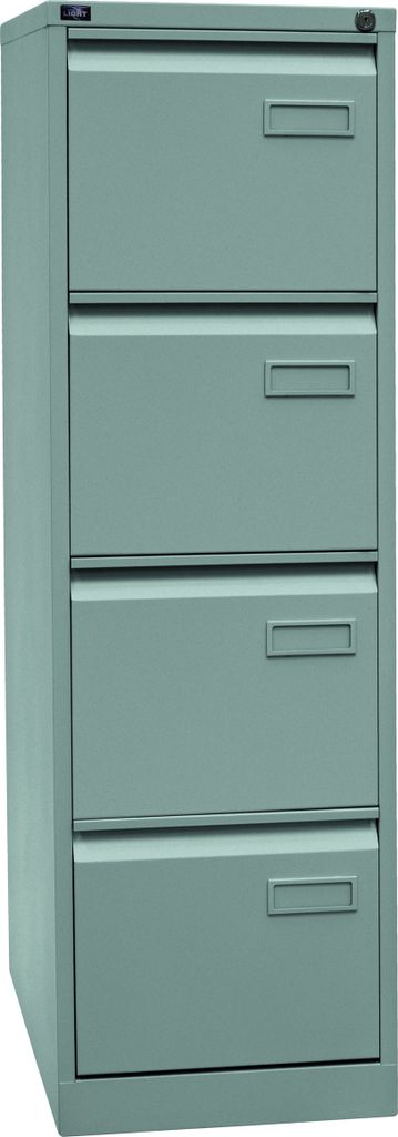 Bisley Hängeregistratur Schrank Light - 4 Schübe - Farbe: Silber