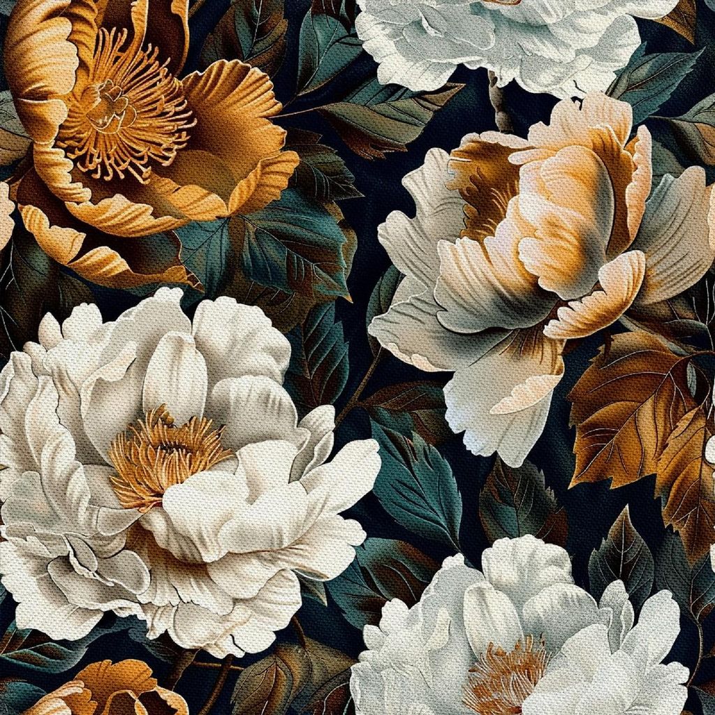 OUTDOOR DEKOSTOFFE OXFORD - Motiv Blumen I DX5126