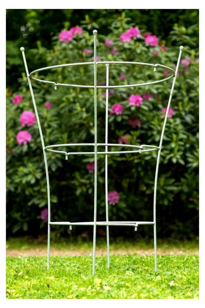 Staudenhalter feuerverzinkt, Höhe: 85 cm - 2-teilig, Strauchhalter Rankgerüst