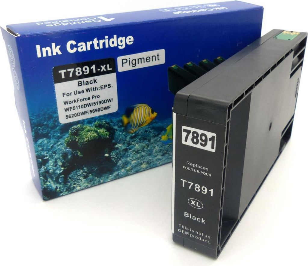 D&C Tintenpatrone ersetzt Epson T7891 Black