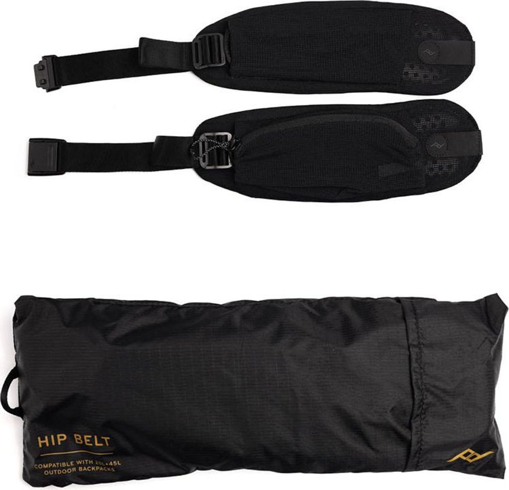 Peak Design BAHB-A-BK-1, Hüftgurt, Nylon, Schwarz, Peak Design, Outdoor Backpack 45L / Outdoor Backpack 25L, 2 Stück(e)