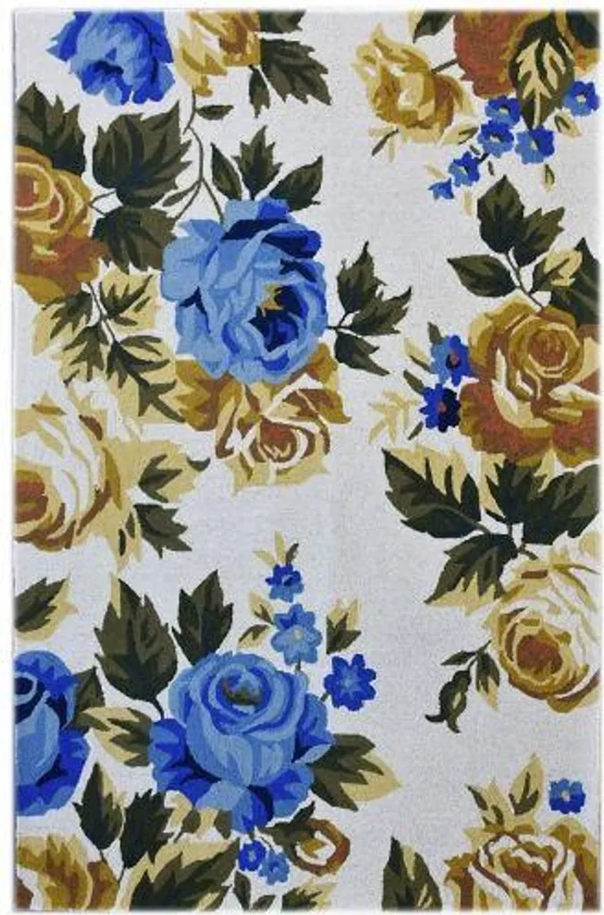 Grand tapis Rose multi 170x240 cm épais et résistant pour la maison