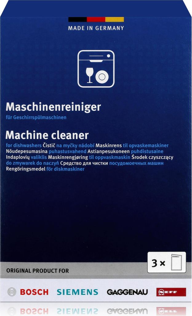 BSH Maschinenreiniger für Geschirrspülmaschinen 3x45g (1er Produktbild 
