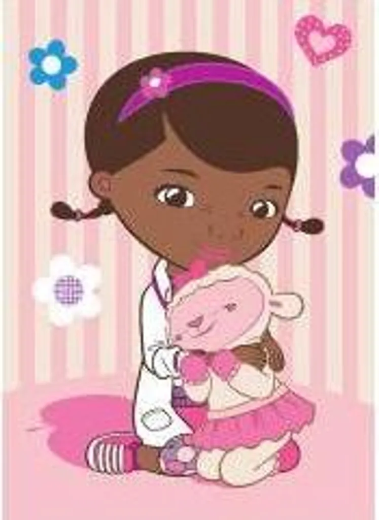Tapis de jeu Doc Mc Stuffins 95x133cm pour chambre d'enfant Disney
