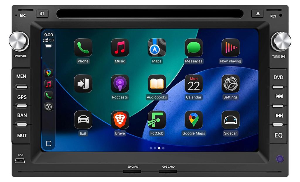 Android Autoradio 4+64GB CD für VW Golf 4 Polo 9N 9N3 Produktbild 