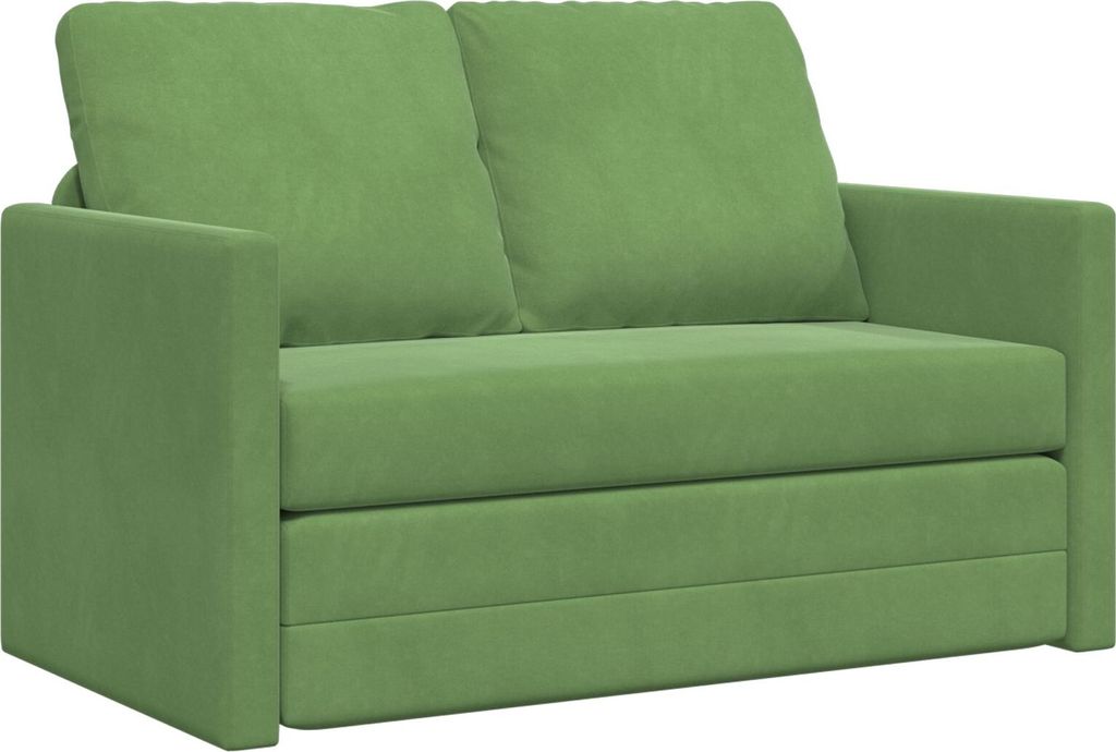 Möbel Zweisitzer Hellgrün Stoff, Holz 2-Sitzer Rechteckig Modern - Klassische Sofas 42007951