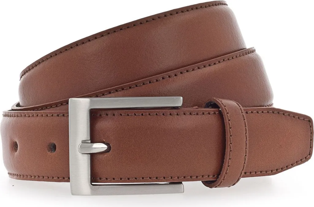 Cintura Vanzetti Business Pelle W95 Terracotta Marrone Chiaro