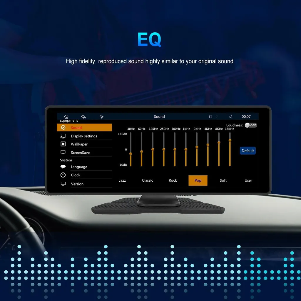 Autoradio Écran Tactile 1 DIN : Solution Multimédia Complète avec 64 Go - 5