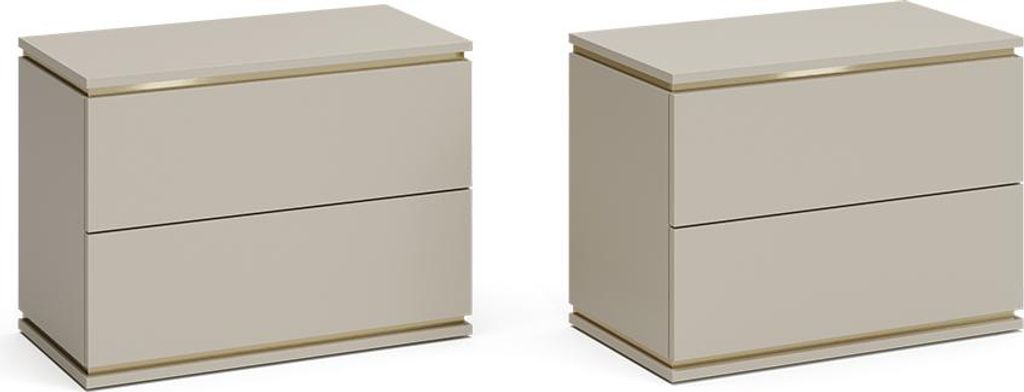 Nachttisch Vicco Linette Cashmere 2er Set, Model 58300 Produktbild 