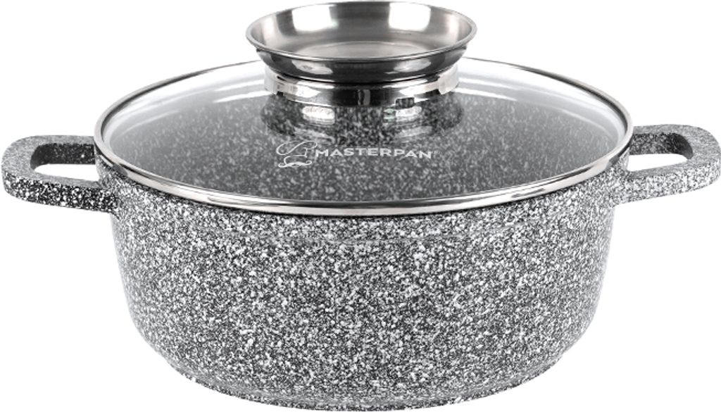 MASTERPAN Topf mit Deckel, 24cm, 4,5L, Antihaftbeschichtung MP2128