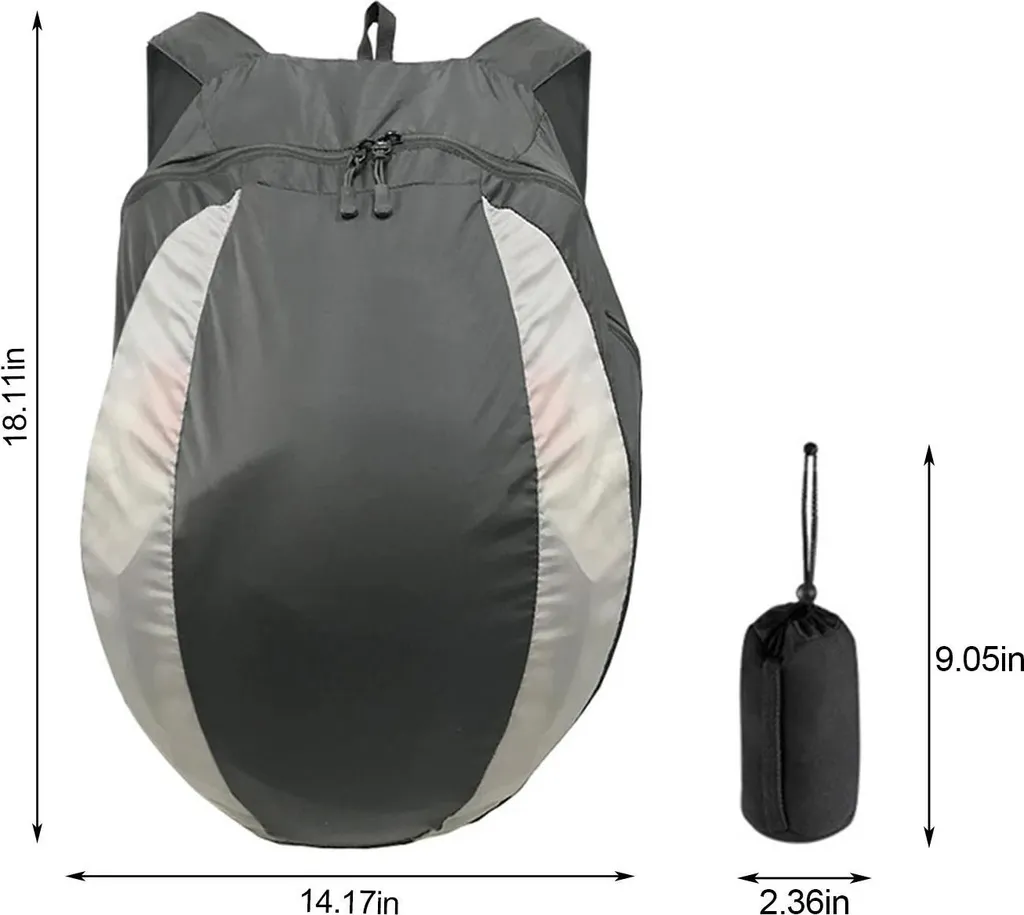Sac à dos pour casque de moto noir 28L léger - Sacoche vélo sport