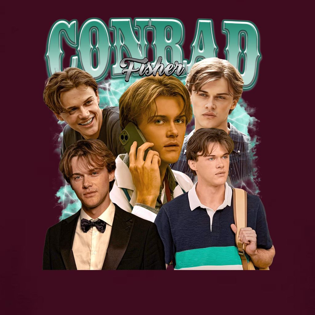 The Summer I Turned Pretty Conrad Fisher 90er Bootleg Style Damen T-Shirt, Burgundy, L