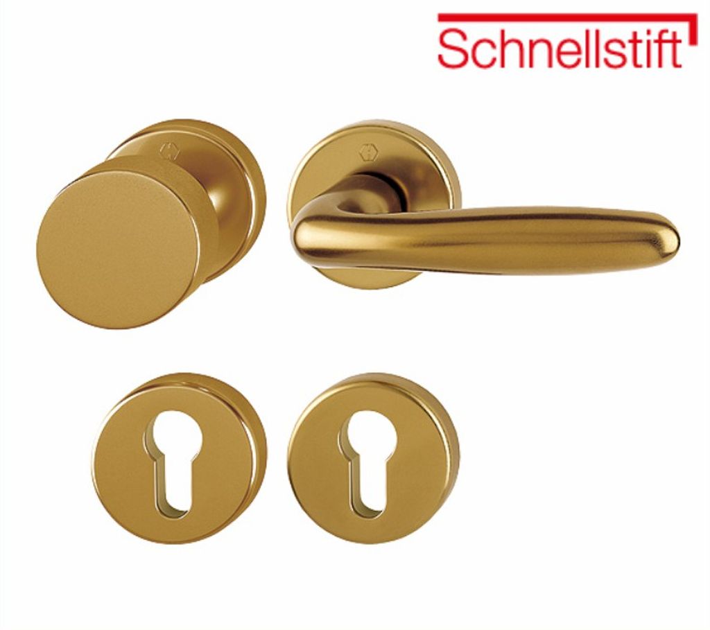 Hoppe Verona Rosettengarnitur Aluminium F4 Bronzefarben 1510/42KV/42KVS, WG Wechselgarnitur