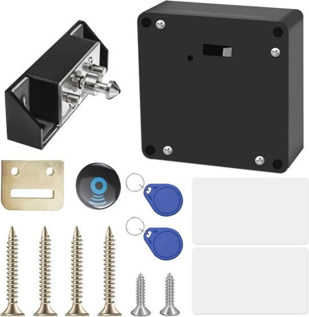 Oubliez les clés avec cette serrure RFID encastrée pour double boîtier noire