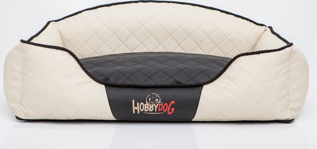 Hundekissen Hundebett Hundekorb Hundesofa für Haustier Hunde Waschbar - Elite - 84 x 65 x 28 cm [Größe: XL] - Beige