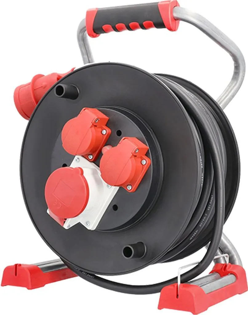 Alimentation de chantier triphasée 25m Bachmann CEE 400V et 230V