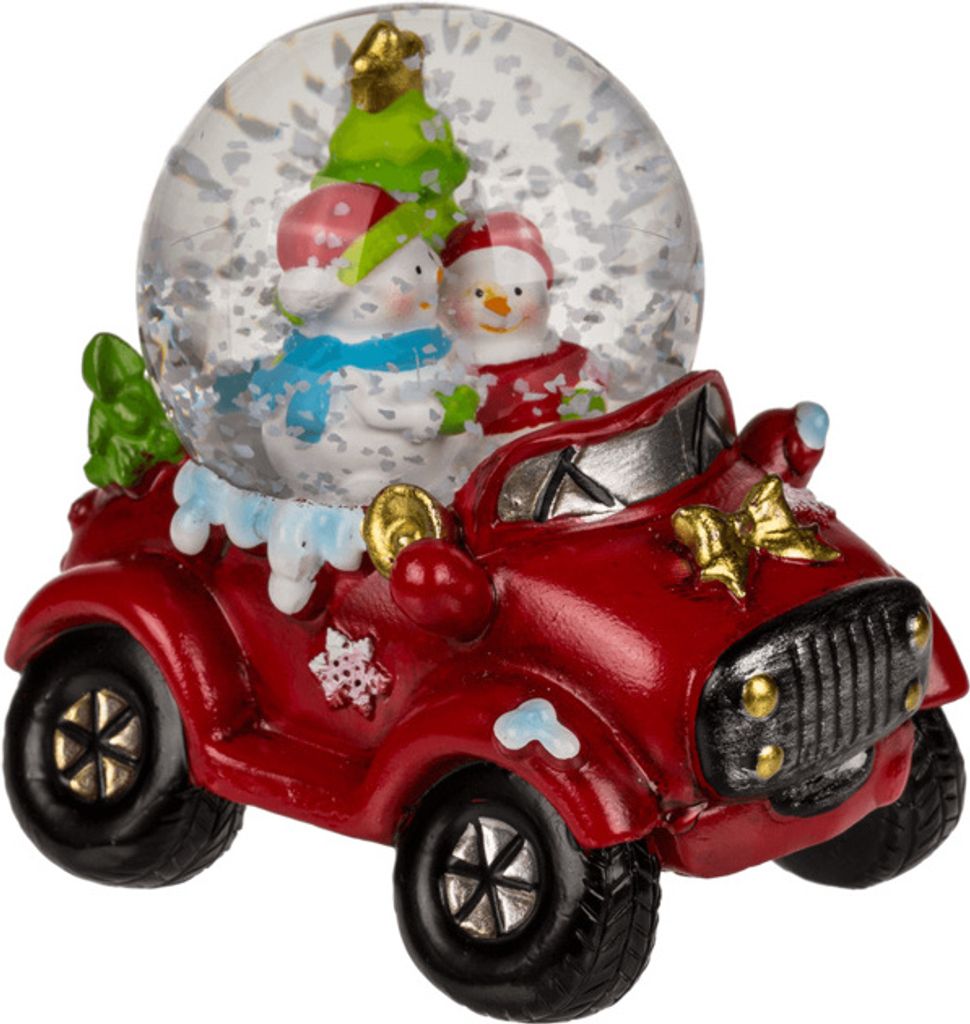 OOTB Schneekugel Weihnachtsfiguren auf Auto-Sockel Produktbild 