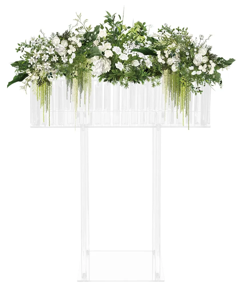 Support pour fleurs en acrylique transparent multifonctionnel 40cm - 5