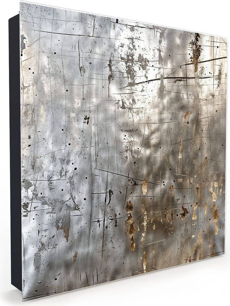 Nachbildung-Schlüsselkasten, Magnetpinnwand und Memoboard mit Glasfront Motiv Abstrakte Struktur