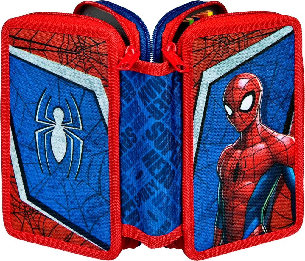 Spiderman - Scooli Tripple Mäppchen gefüllt Produktbild 