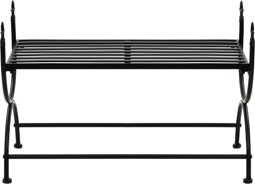 Banc de Jardin Métal Noir Durable : La Solution Déco Anti-Intempéries - 2