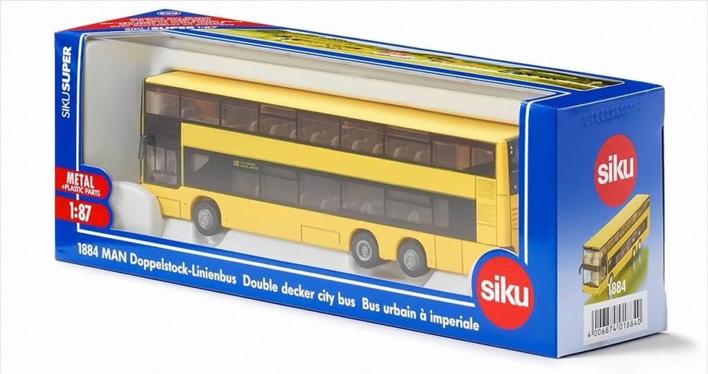 Siku Linienbus MAN Doppelstock Doppeldeckerbus gelb ; 1884 Produktbild 
