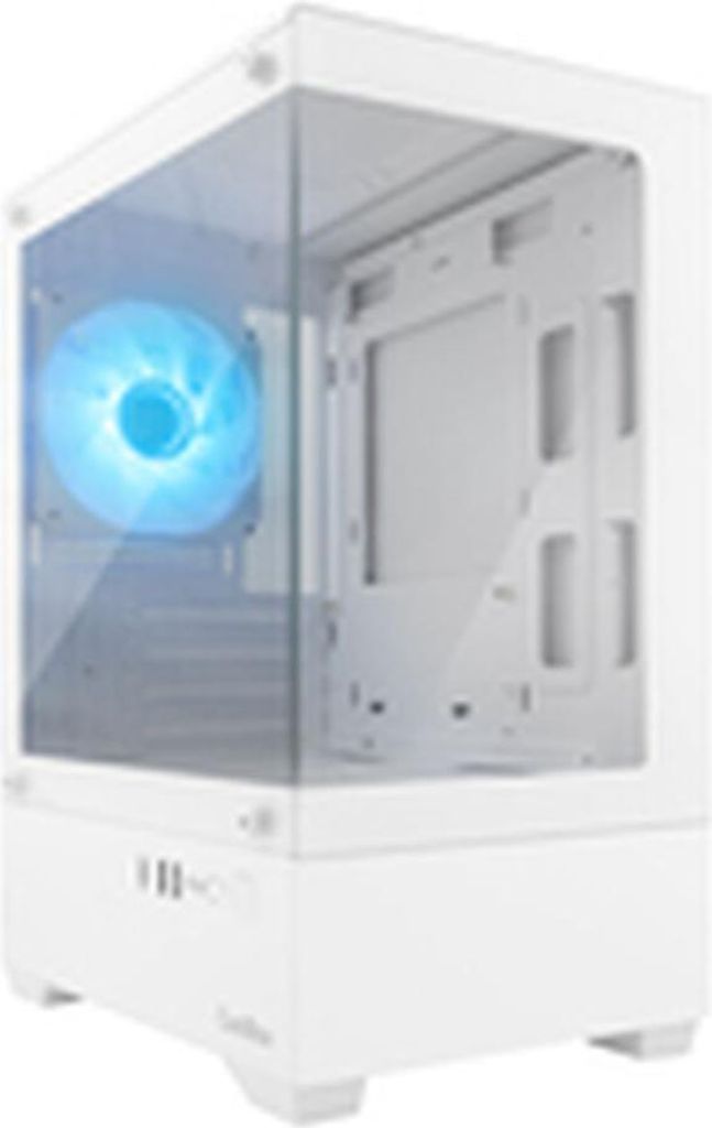 ATX Semi-Tower Gehäuse CoolBox COO-CHA-GM200W-0 Weiß grün