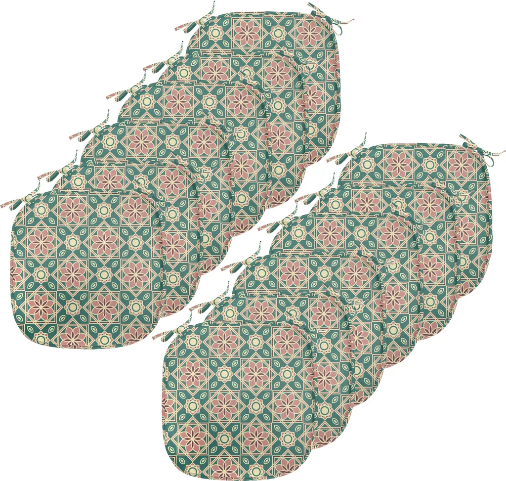 Set 12 Cuscini Sedie ABAKUHAUS 40x40 Verde Bosco Impermeabili Shop