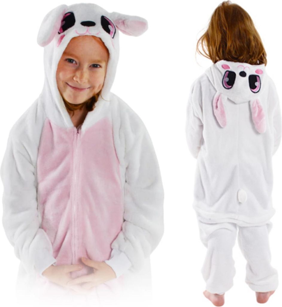 Kostium Onesie Kombinezon Piżama Różowy Królik  134-140 Zdjęcie produktu 