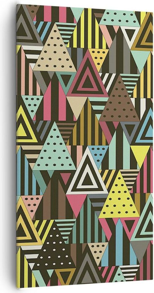 Bild auf Leinwand - Leinwandbild - Abstraktion modern - 65x120cm - Wand Bild - Wanddeko - Leinwanddruck - Bilder - Kunstdruck - Wanddekoration - Le...