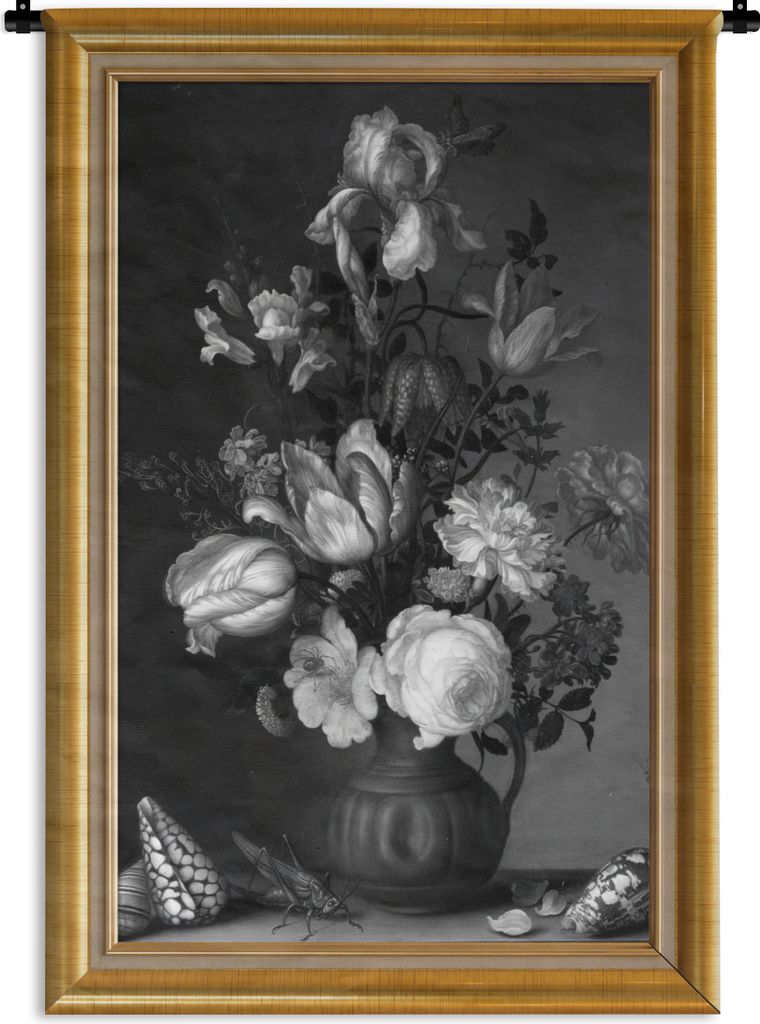 MuchoWow Wandteppich Wandbehang Alte Meister - Kunst - Liste - Gold 60x90 cm Tapisserie Dekoration Wandtuch - Foto-Teppich - Abwaschbar