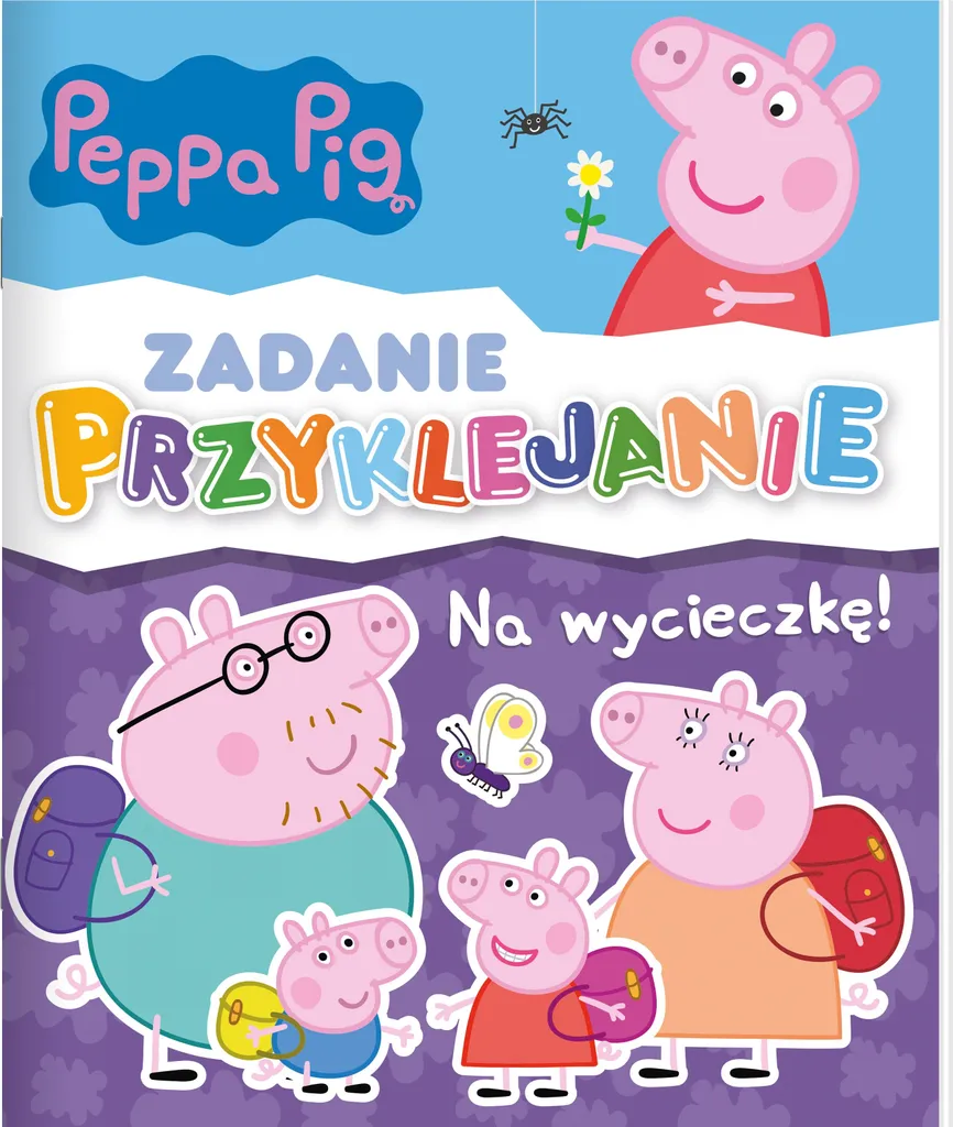 Livre autocollants Peppa Pig polonais avec stickers repositionnables