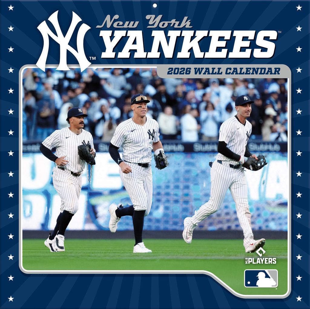 Turner New York Yankees MLB 30,5 x 30,5 cm Team Wandkalender 2026